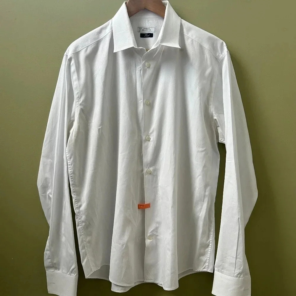 Versace Collection Ivory Dress Shirt